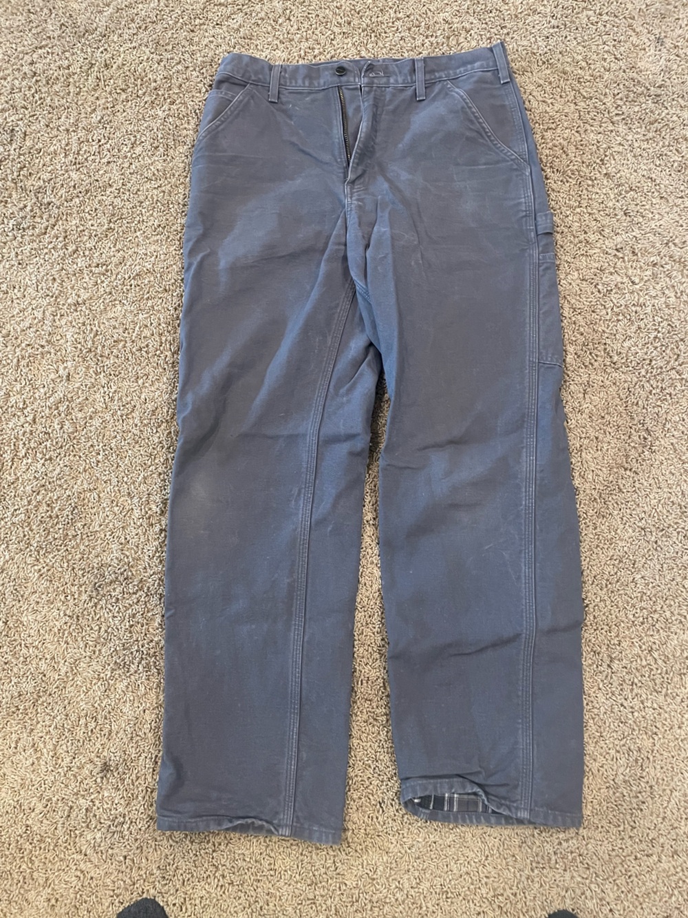 Carhartt Men's Flannel Lines in Gray Blue
